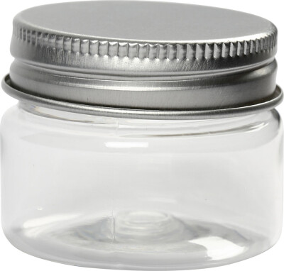 Plastdåse Med Låg - H 35 MM - Ø 40 MM - 10 Stk