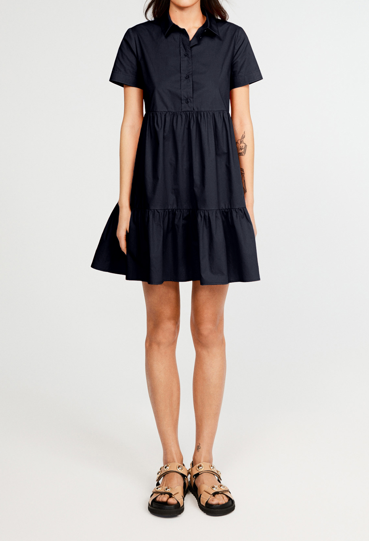 Robe evasee sans manche