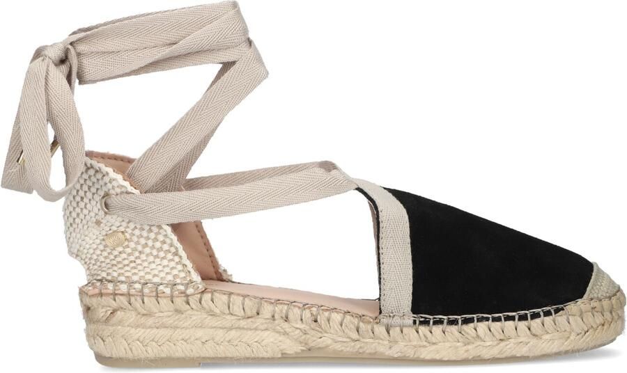 FRED DE LA BRETONIERE Espadrilles Dames Romi Luz Maat: 40 Materiaal: Suède Kleur: Zwart