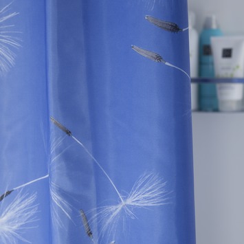 Sealskin Douchegordijn Blow Ball Blauw 180x200 cm