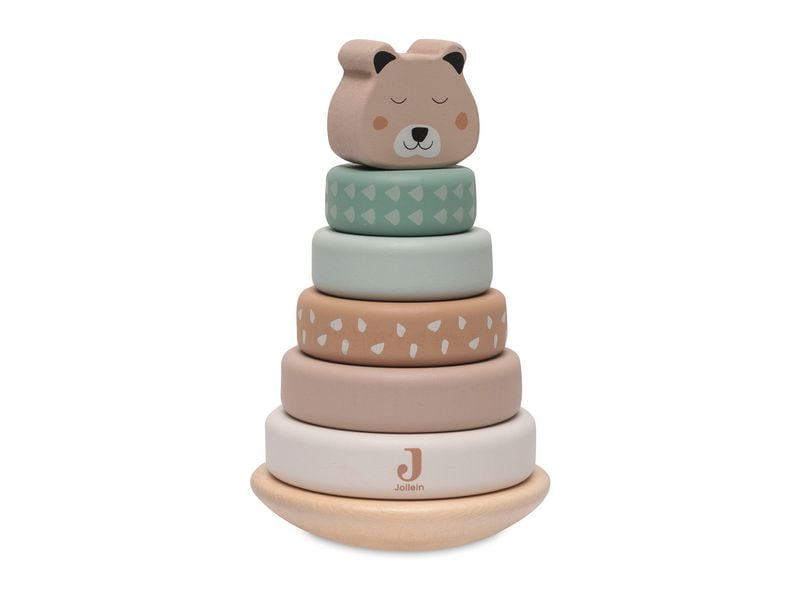Jollein Stapelturm mit Ringen Jungle Jambo Stapelringe aus Holz