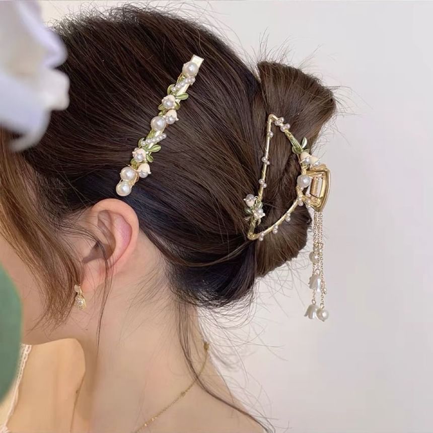 Daeuni - Haarklem / Haarband / Haarclip / Ketting / Armband met neppe bloemen