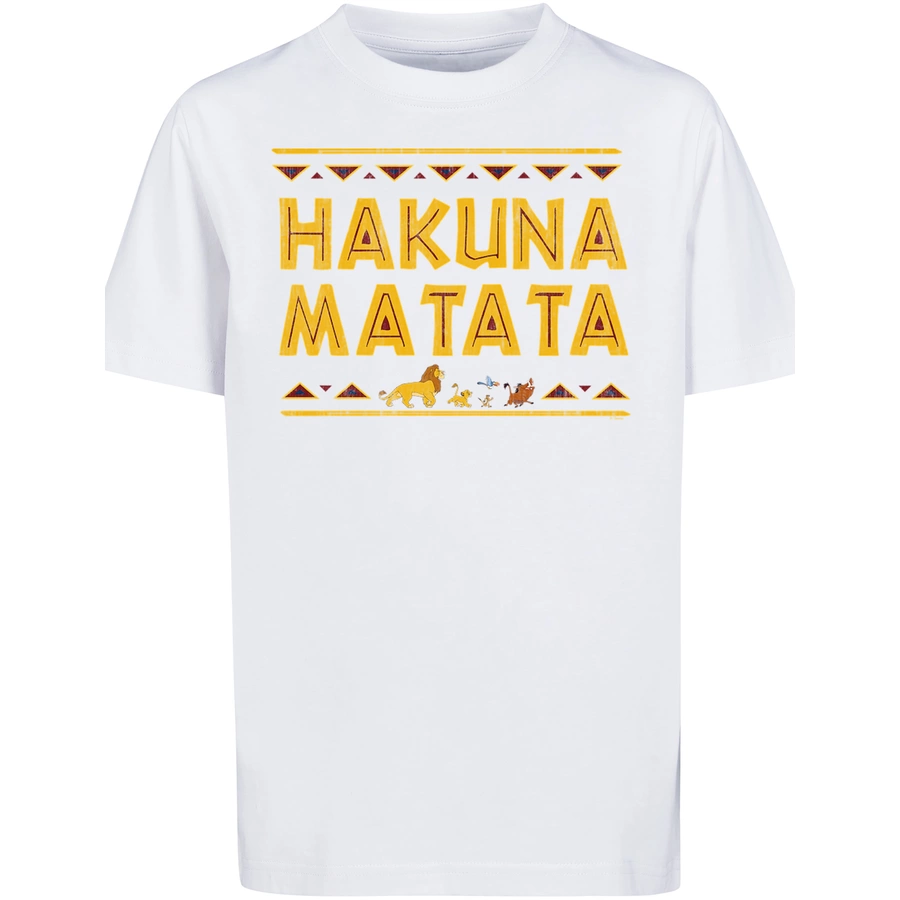 F4NT4STIC T-Shirt  König der Löwen Hakuna Matata weiß
