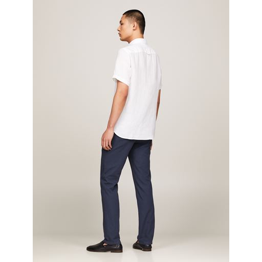 Tommy Hilfiger Pigment Dyed Hørskjorte, Optic White, 3XL