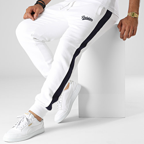 Pantalon Jogging A Bandes Bennett Poster Blanc