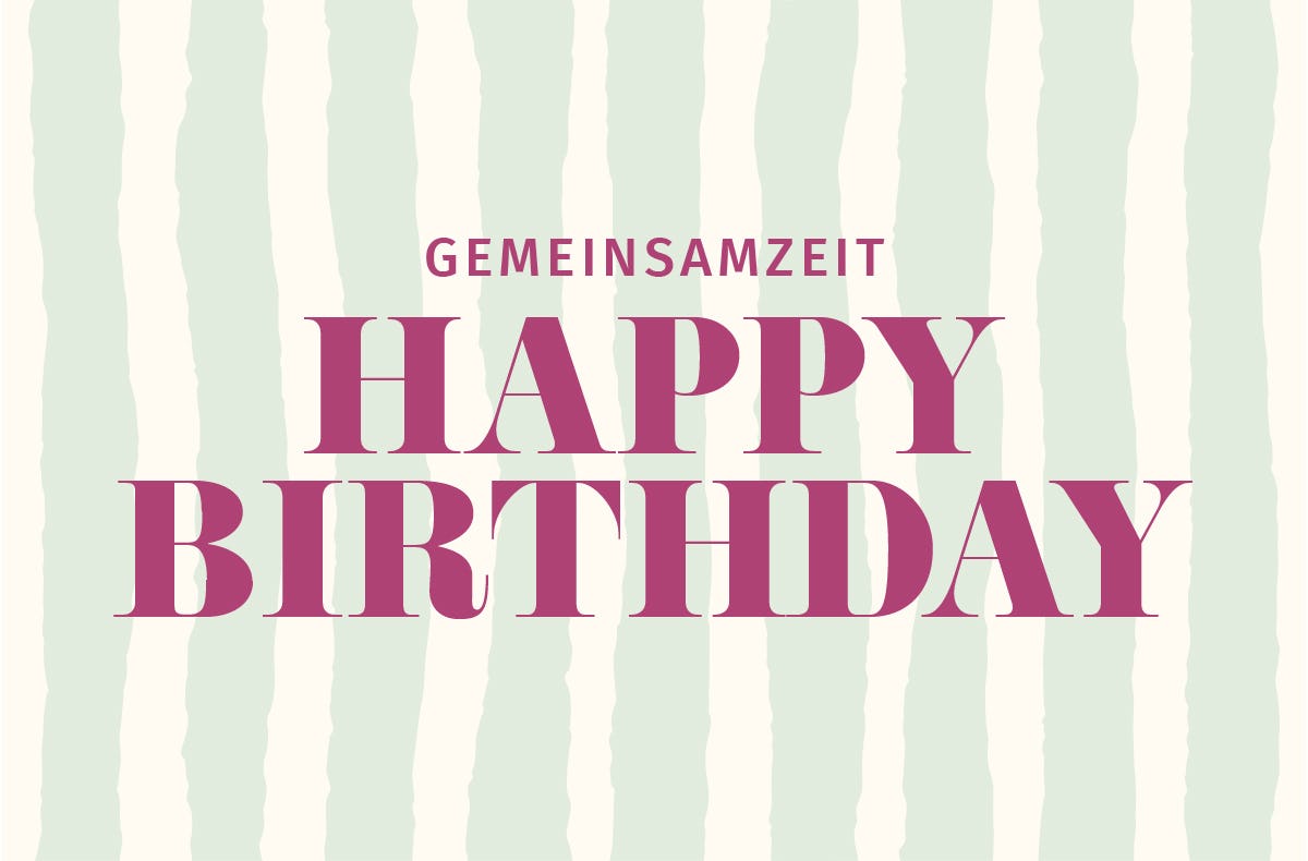 Flexibles Geschenk Geburtstag (Streifen)