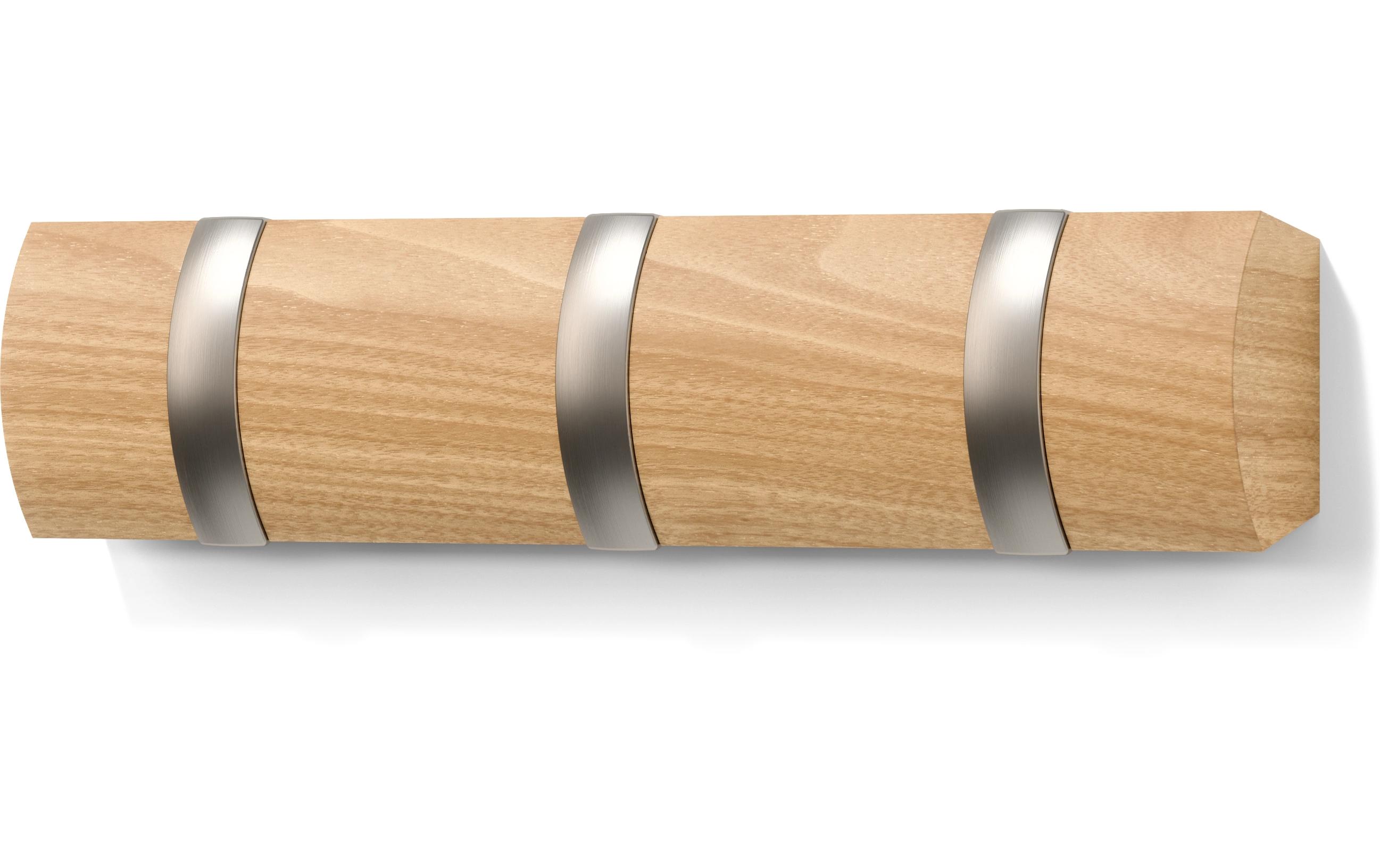 Wandgarderobe Flip 30 x 6 x 3 cm, NatureKleiderleiste