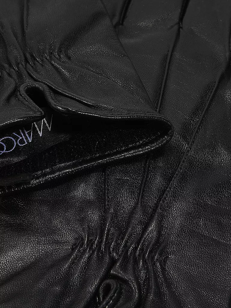 MARC CAIN Lederhandschuhe  schwarz