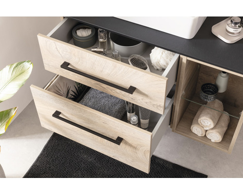 Oxford boekenkast, onder, 50,9 x 30 x 49 cm, eiken natuur, 2 compartimenten