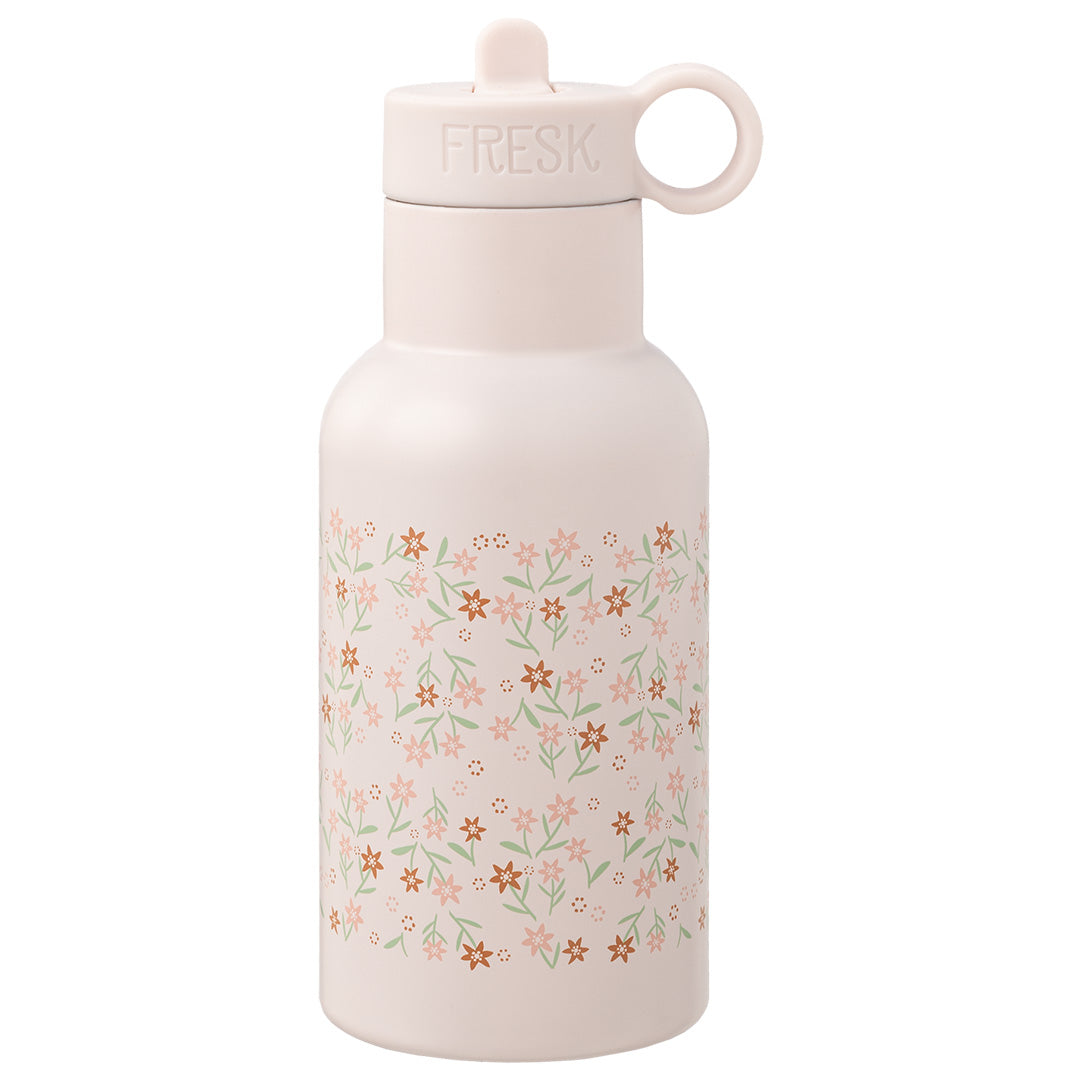 fresk rvs thermosfles met extra dop - garden flowers - 350 ml