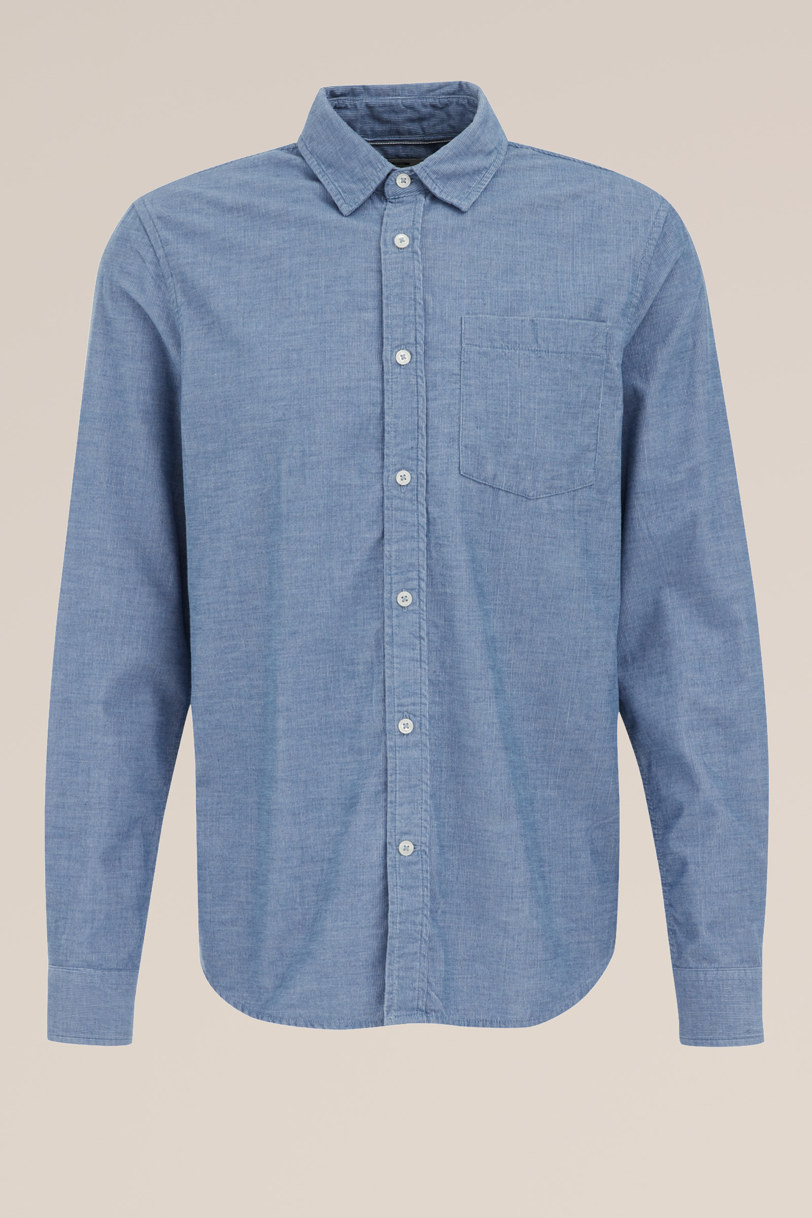 corduroy overhemd WE Fashion Lichtblauw