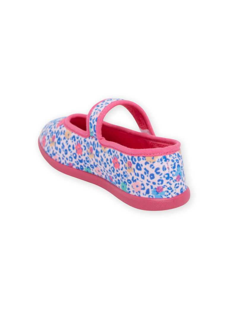 Ballerines multicolores à imprimé léopard enfant fille