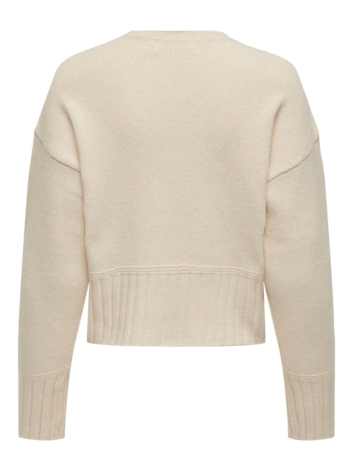 ONLALLIE Strickpullover Whitecap Gray