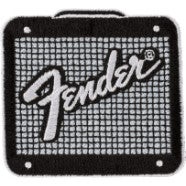 Fender patch Fender™ Amp Logo Patch Black and Chrome