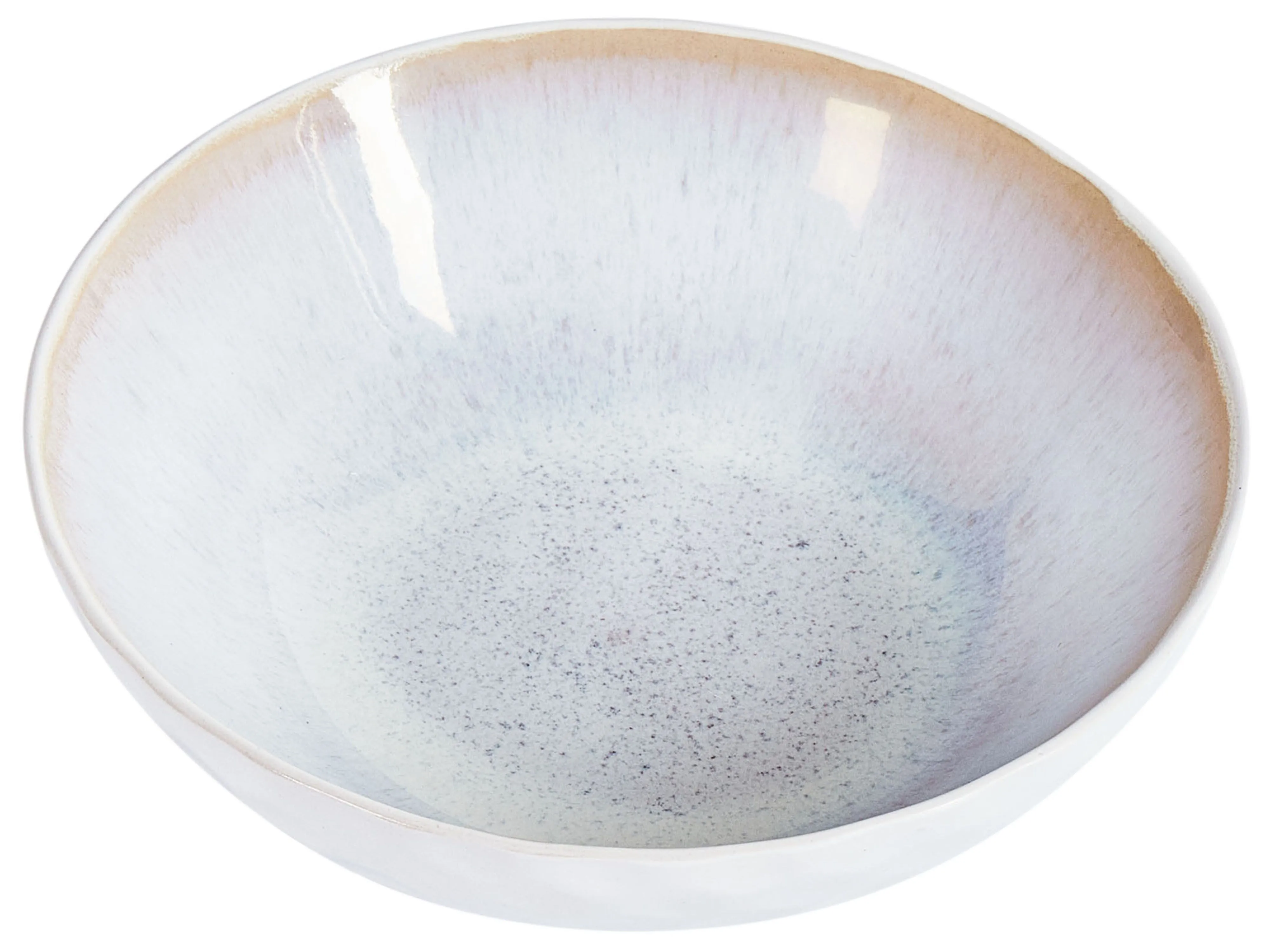 Set van 8 diepe borden SESAME Steengoed Lichtgrijs