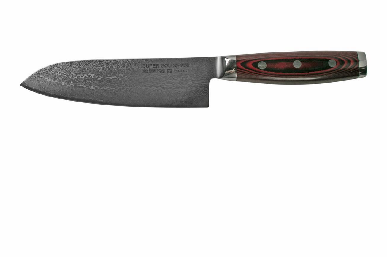 Yaxell Super Gou 37101, 161-laags damaststaal santoku, 16,5 cm
