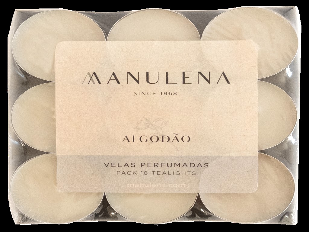 TEALIGHTS COM AROMA MANULENA MARFIM 11G 18 UNIDADES
