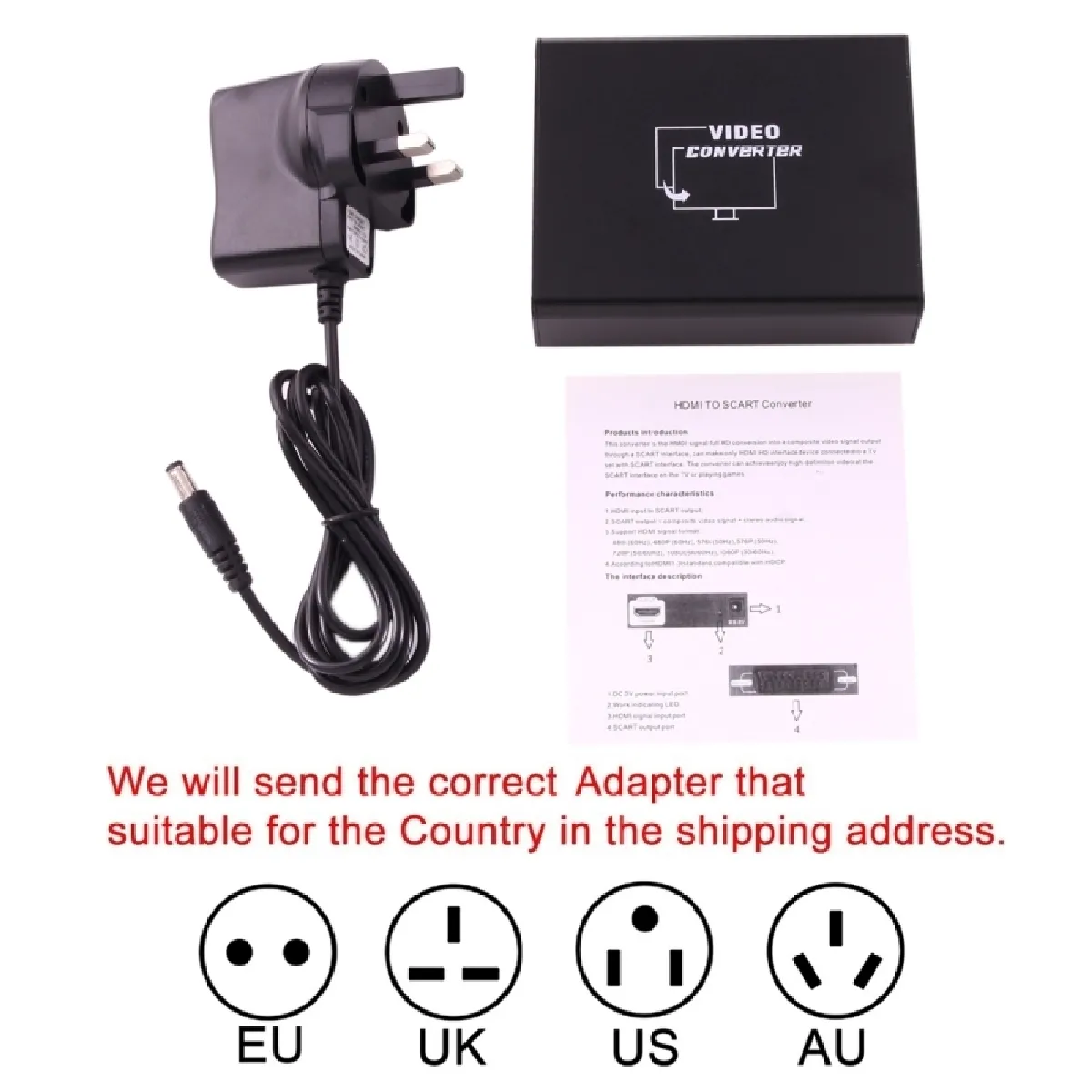 Wewoo Convertisseur vidéo HDMI vers SCART - C8