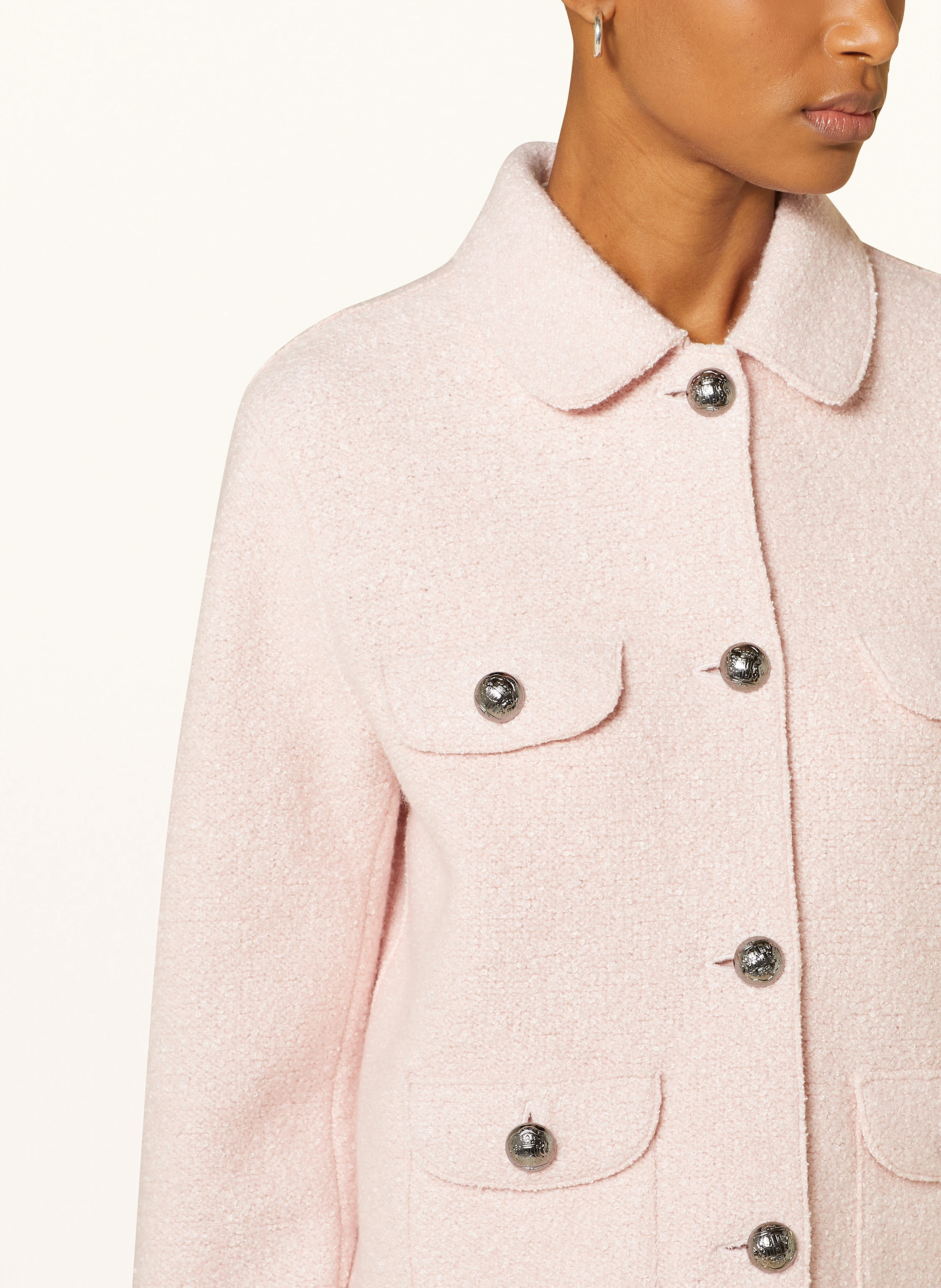 lunaria cashmere Bouclé-Jacke mit Seide