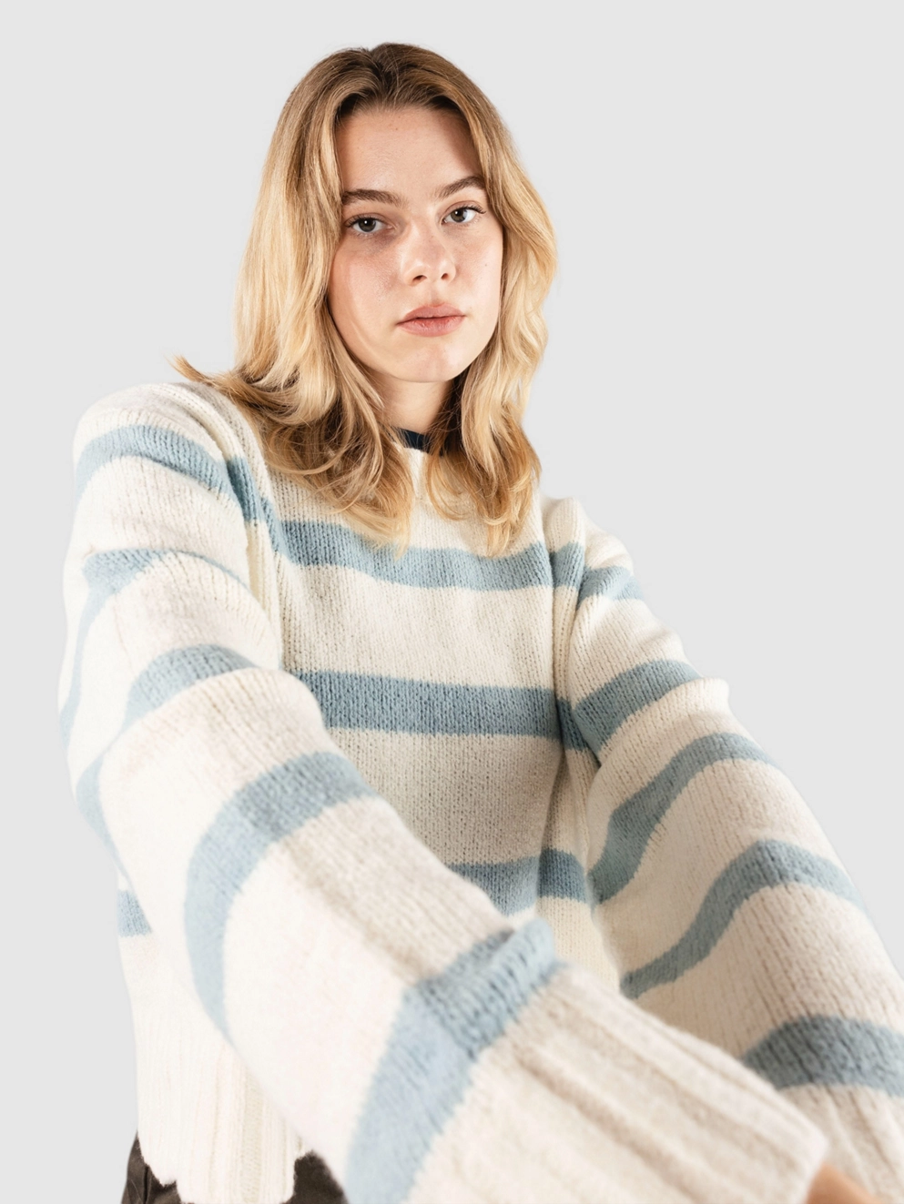Salty Crew Lighthouse Pullover off white/cloud blue