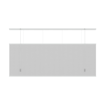 KARWEI dubbel plisségordijn lichtdoorlatend wit (kleurnr. 6001) 200x180 cm (bxh)
