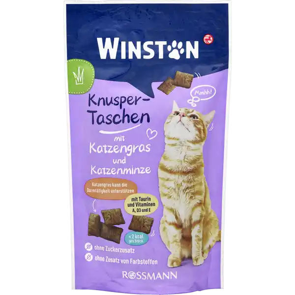 Knuspertaschen mit Katzengras & Katzenminze