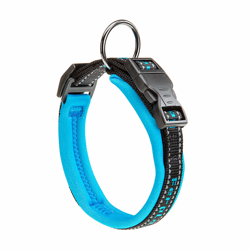 Ferplast collier pour chiens sport dog c15/35, poignée rembourée, ceinture réfléchissante, étiquette porte-nom, a: 25÷35 cm - b: