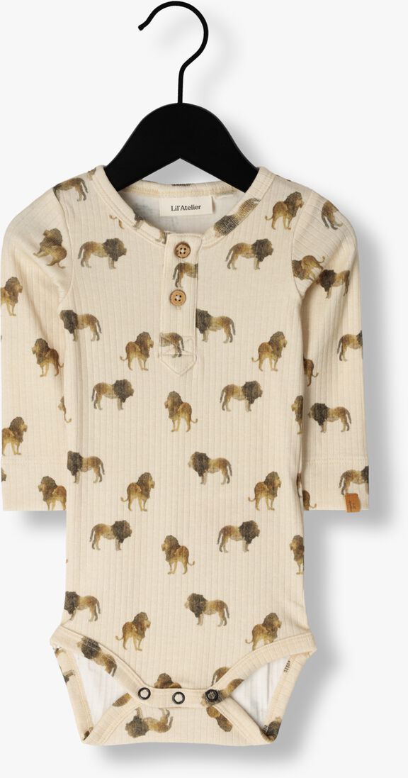 LIL\\' ATELIER beige lil' atelier  nbmgeo ls slim body jan