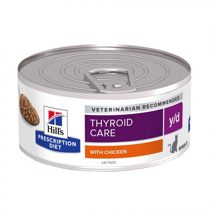 HILL'S Prescription Diet y/d Thyroid Care en terrine au Poulet - Pâtée pour chat