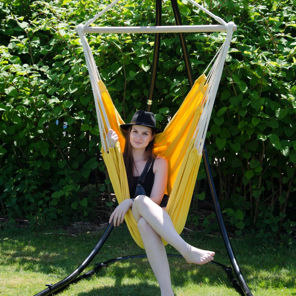 XXL hangstoel relaxstoel 185x130cm tot 150kg freesia kleuren