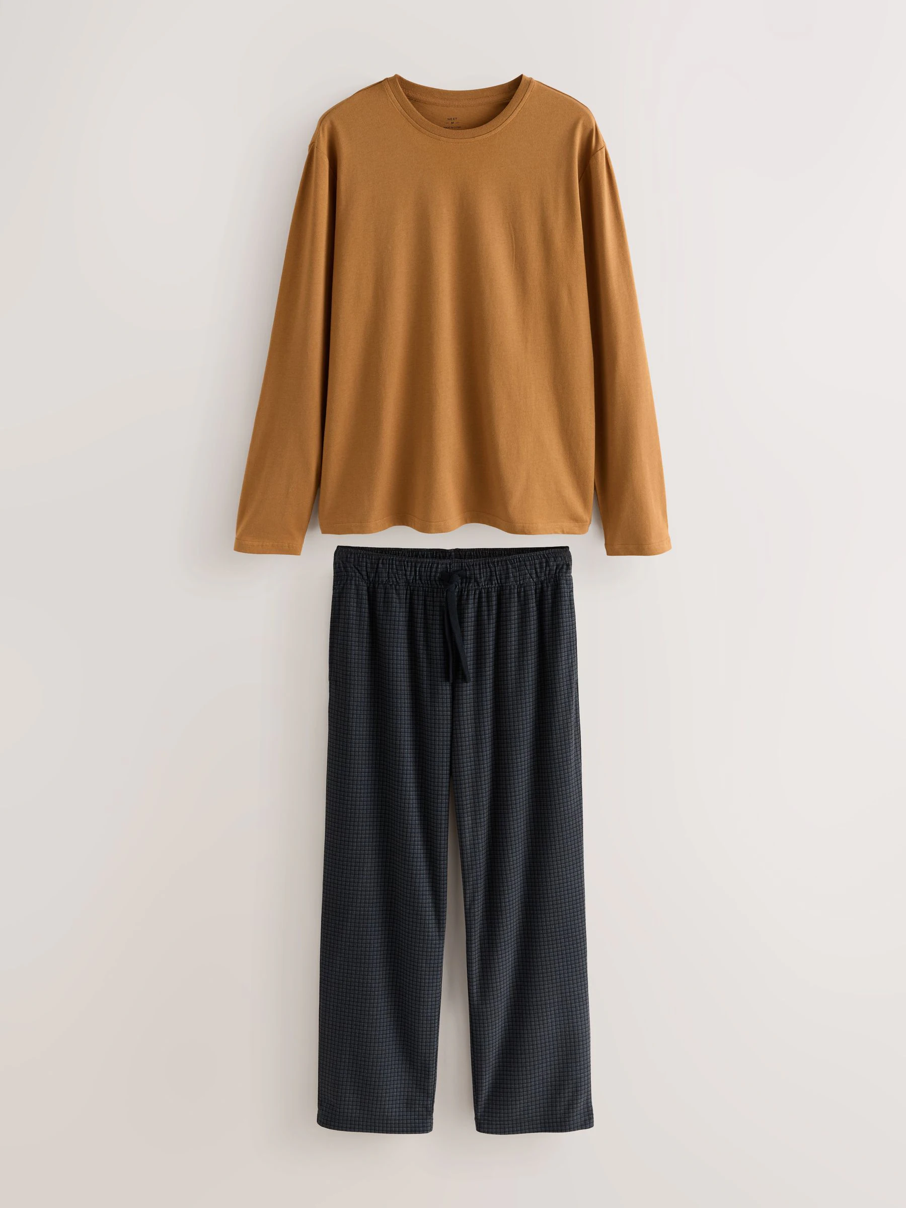 Marineblauw/oranje - Motionflex - Behaaglijke pyjama met lange mouwen