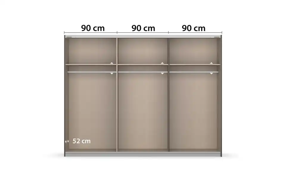 Schwebetürenschrank Barea 271 cm