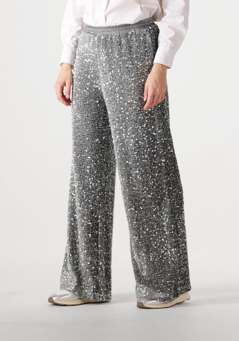 zilveren summum broeken pants sequins velour