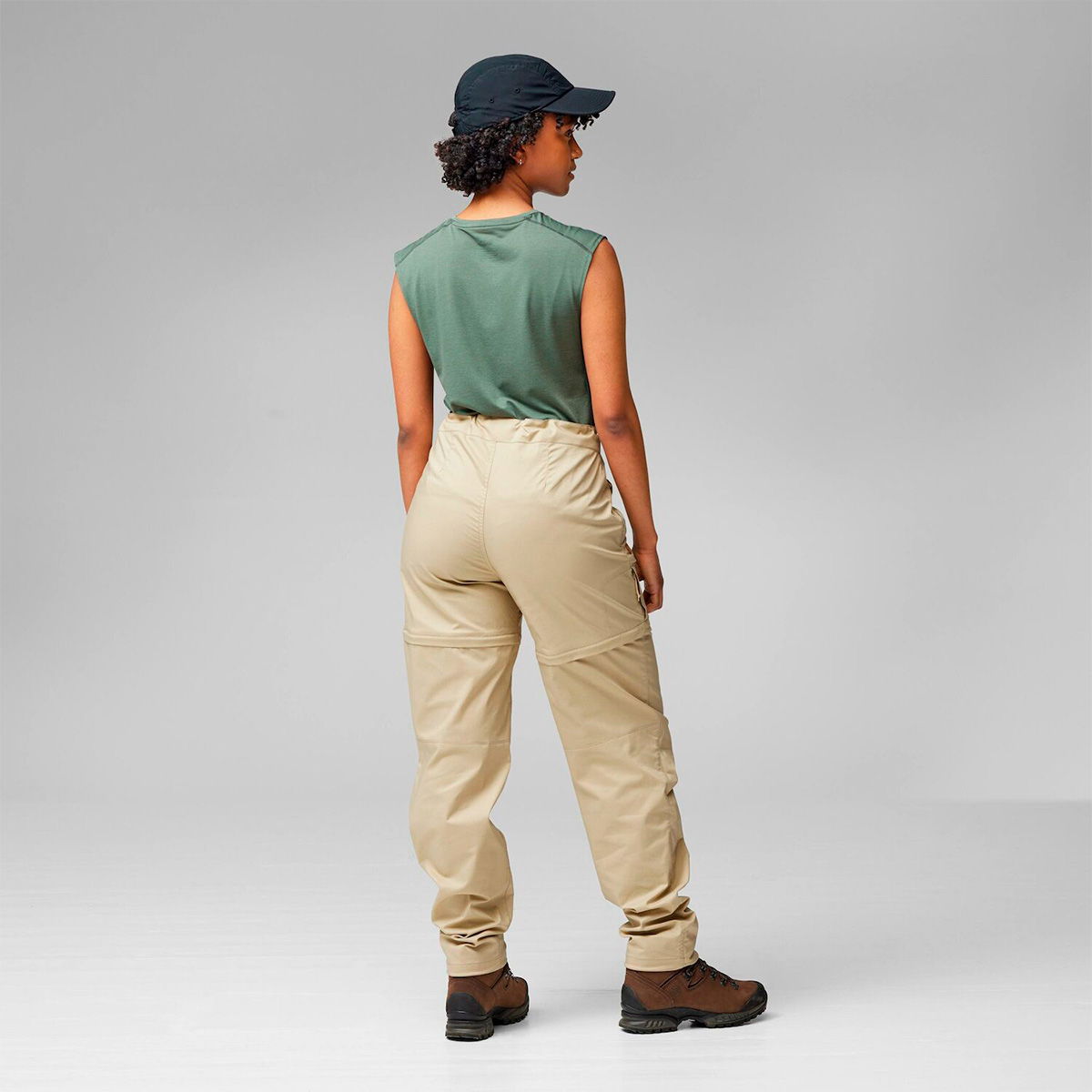 Fjällräven Abisko Hike Zip-off bukser, dame (Black) - Spejder Sport
