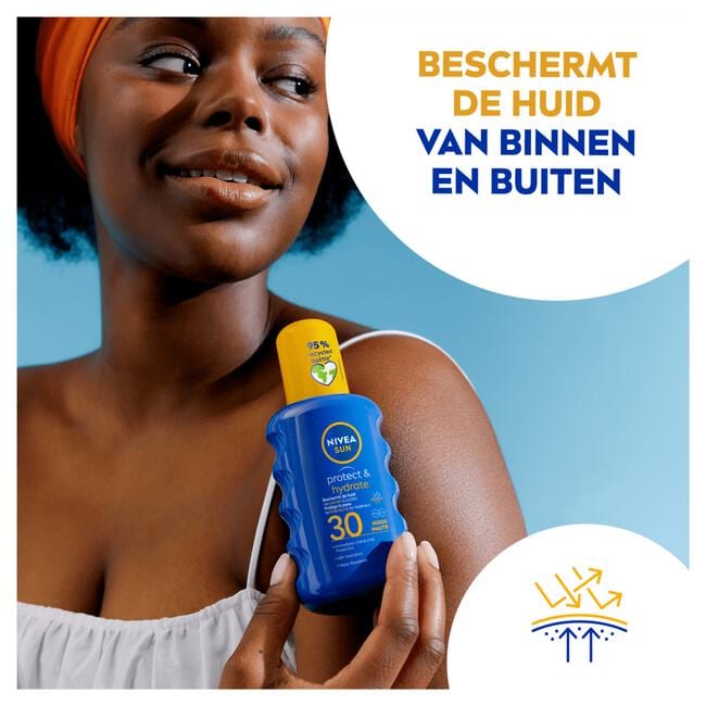NIVEA SUN Zonnebrand Protect & Hydrate Zonnespray SPF 30 200 ML