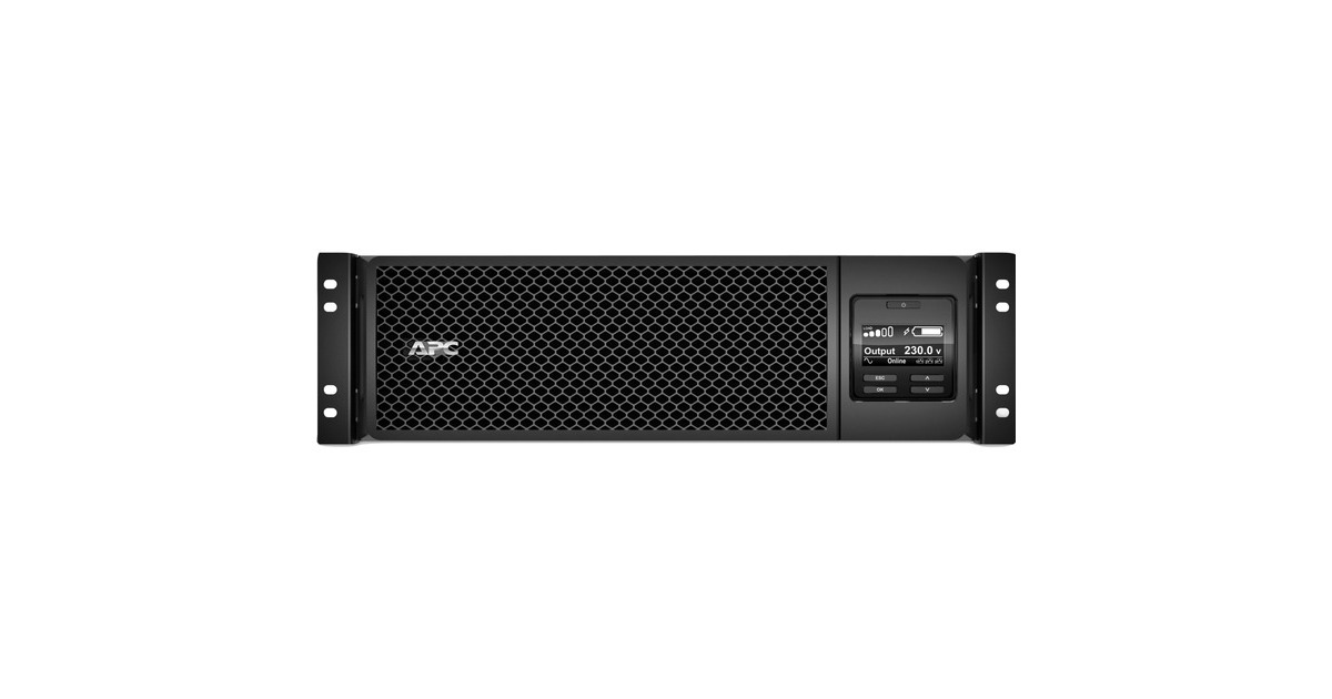 APCSmart-UPS On-Line 5000VA noodstroomvoeding ups  (Zwart, 6x C13, 4x C19 uitgang, rackmountable, Embedded NMC, SRT5KRMXLI)