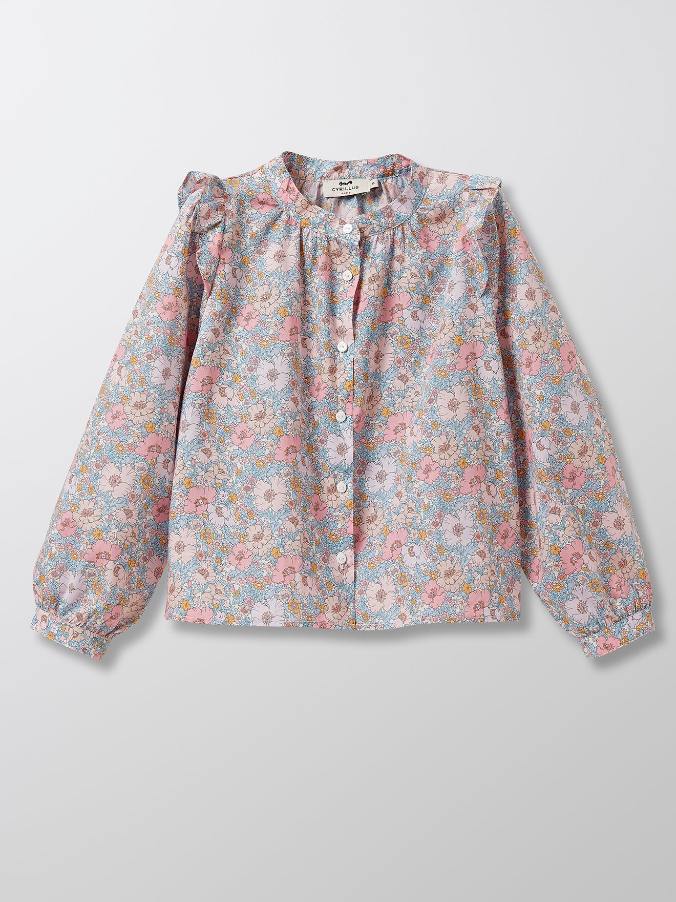 Blouse Fille en tissu Liberty Meadow Song