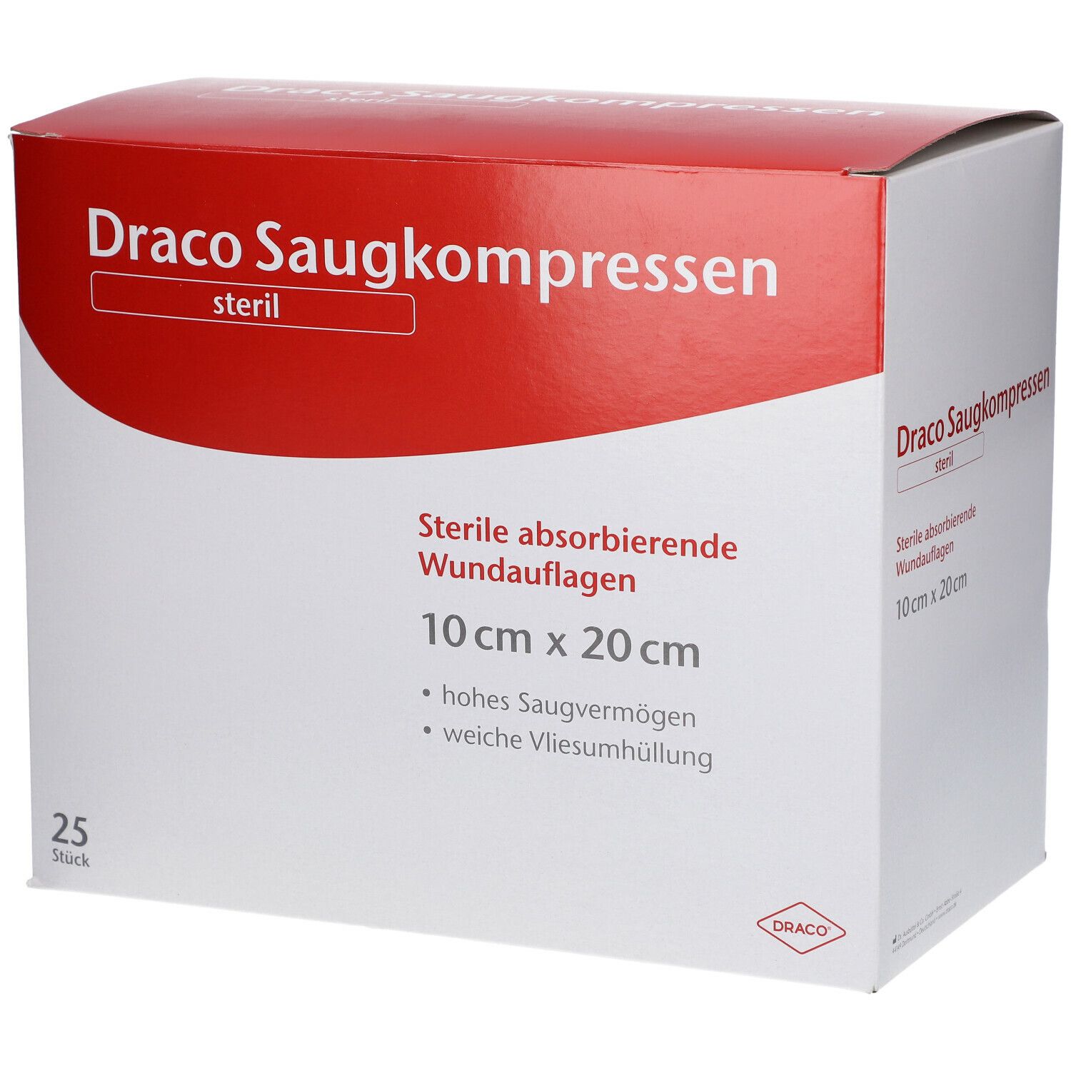 Draco Saugkompressen 10 x 20 cm steril