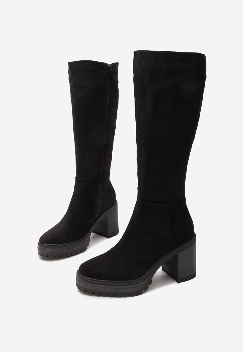 Bottes à talon carré noires Darrina V2