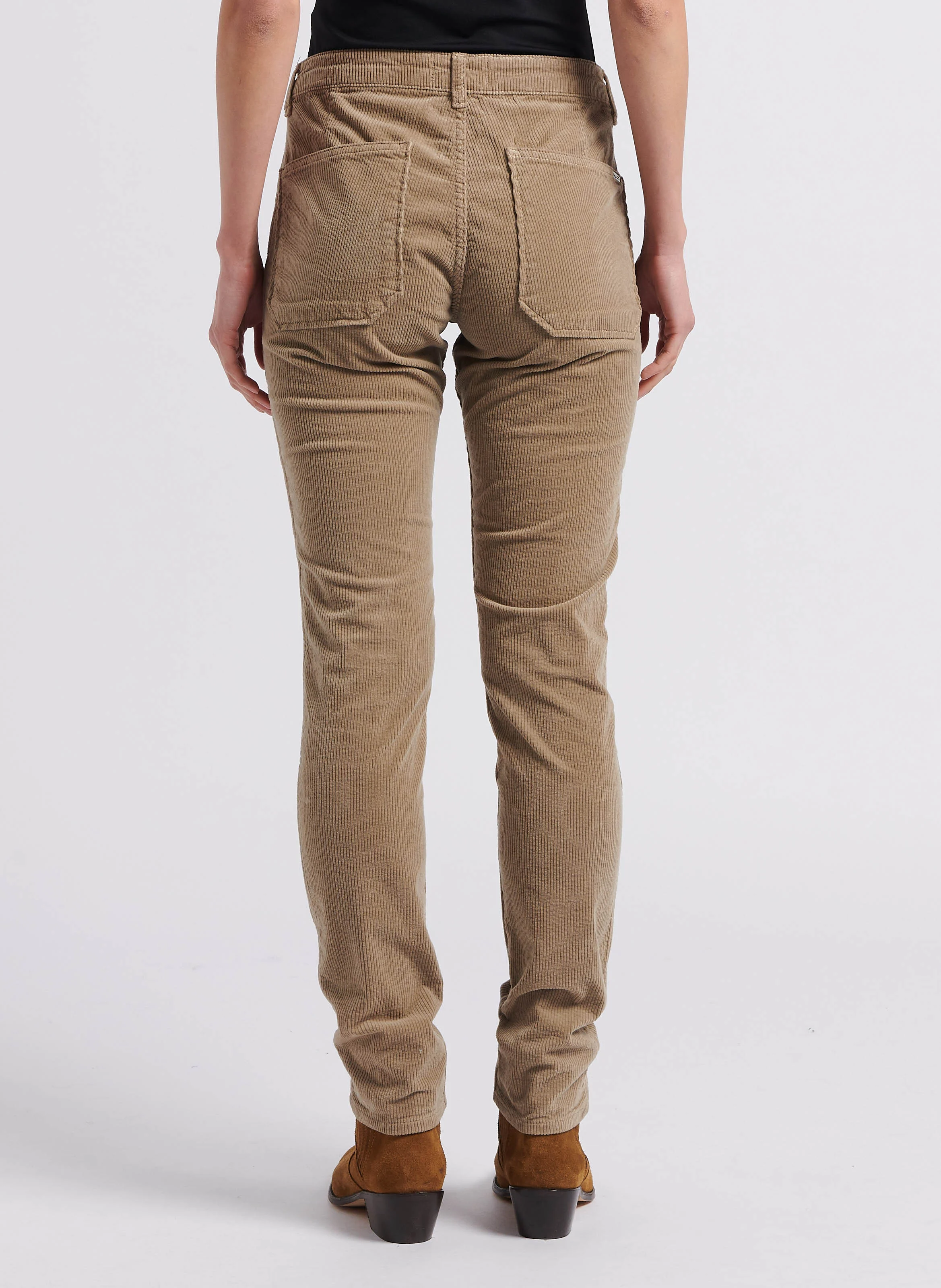 PIERCE - Pantalon slim en velours côtelé | Beige