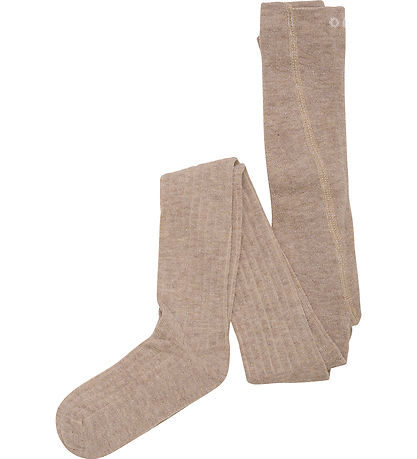 Minymo Strumpfhosen - 2er-Pack - Rib - Noos - Silver Mink Melang