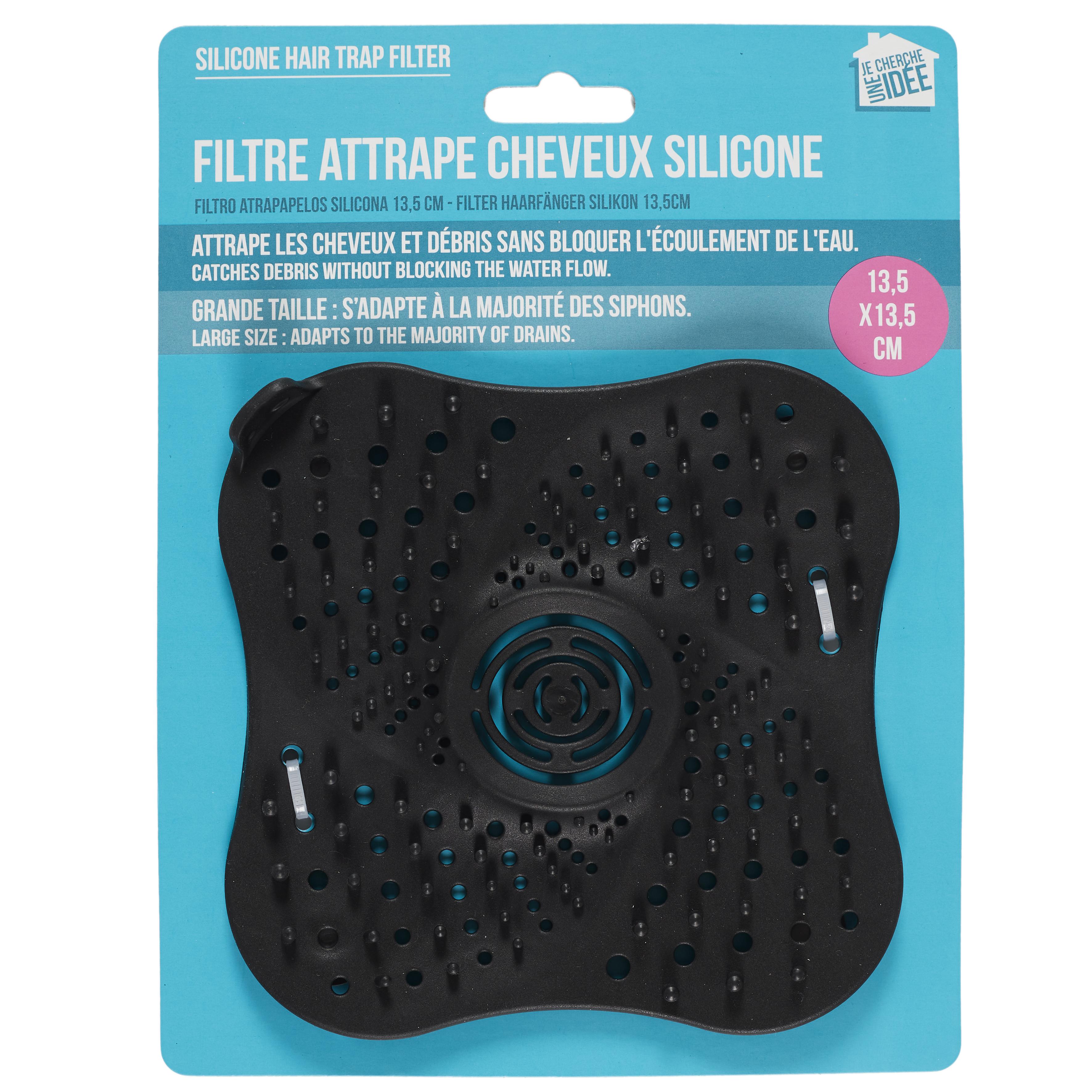 FILTRE ATTRAPE CHEVEUX SILICONE 13.5CM