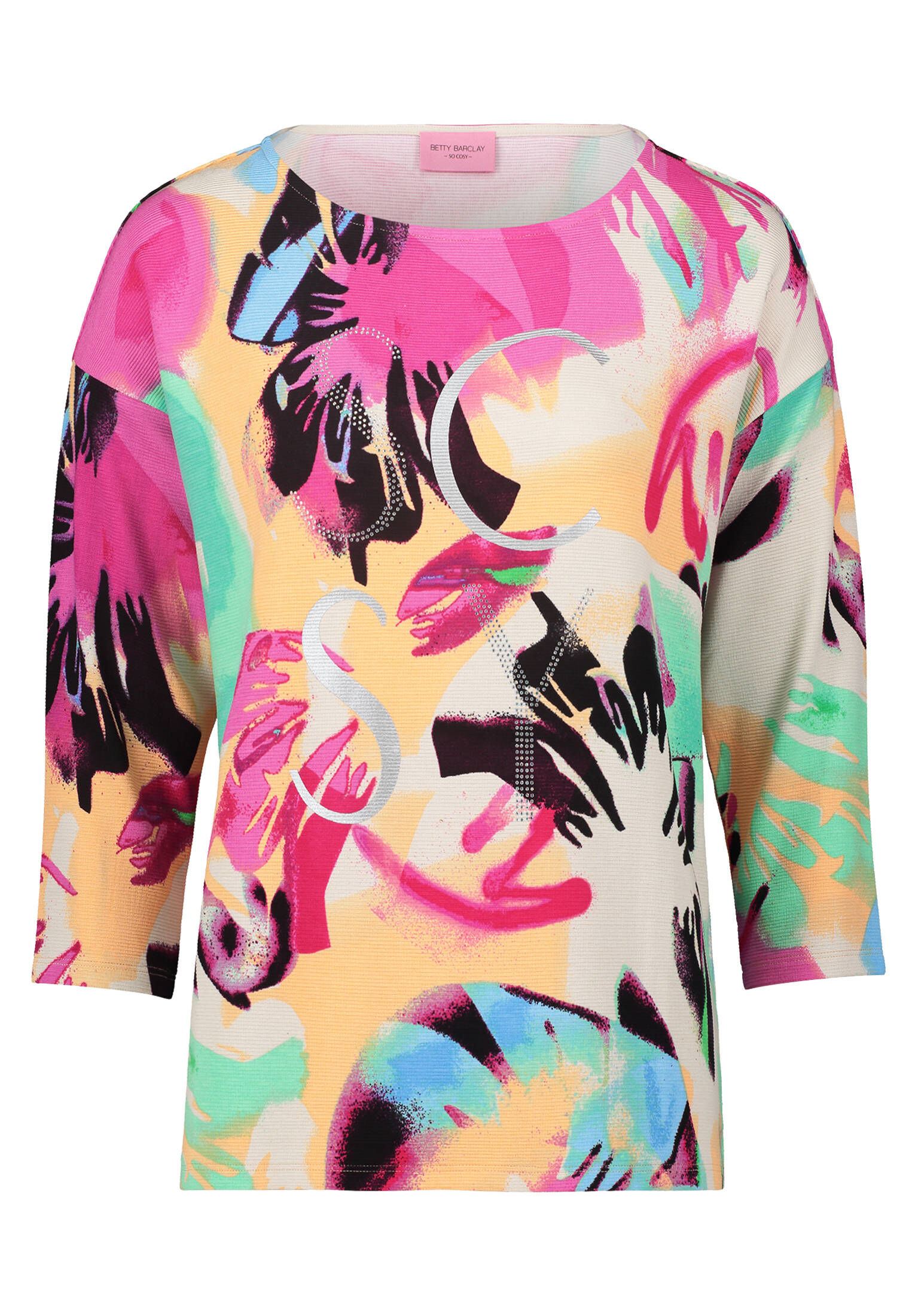 Betty Barclay| Damen Sweatshirt mit Rippenstruktur