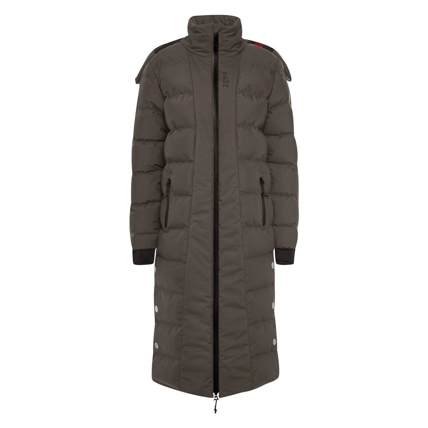 eaSt Mantel Performance Long Puffer Coat - mocca brown