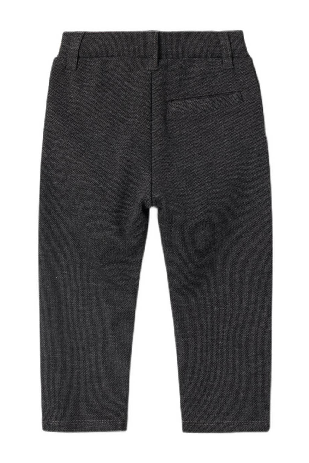 NAME IT gemêleerde broek NMMROBINO donkergrijs melange