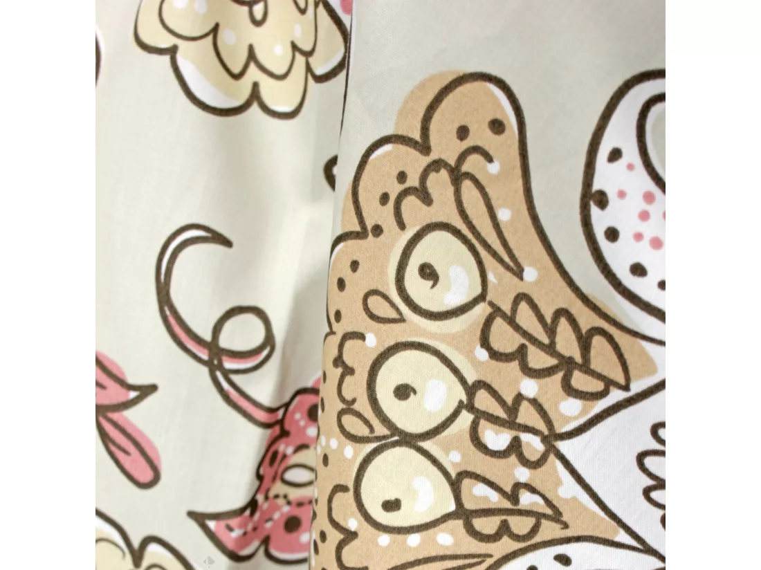 Taie de traversin 240x43 cm percale coton SANTAL beige melba