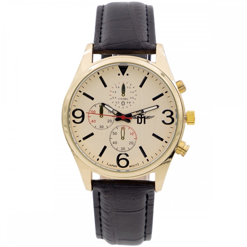 Montre Homme M. JOHN bracelet Cuir Marron