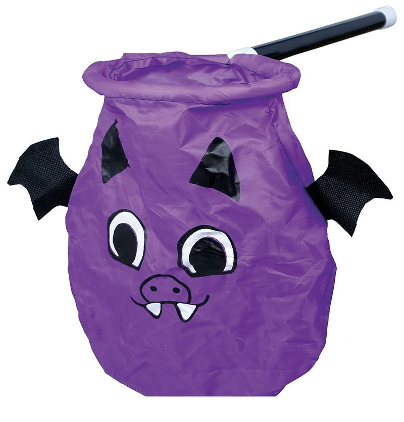 Paarse Halloween Snoep Zak Vleermuis