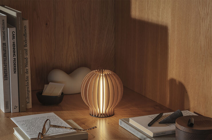 Eva Solo Radiant rund LED lampe Oak Oak