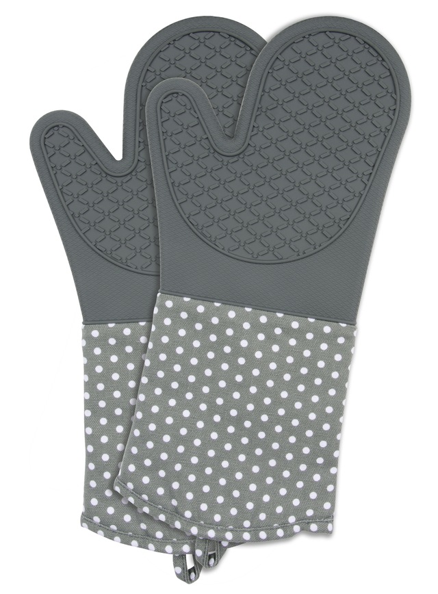 WENKO Topfhandschuhe »Modell Silikon« Ofen- und Grillhandschuhe, Hitzeschutz, Baumwollinnenseite, 1 Paar
